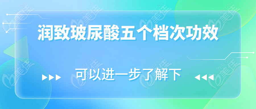 润致玻尿酸五个档次功效