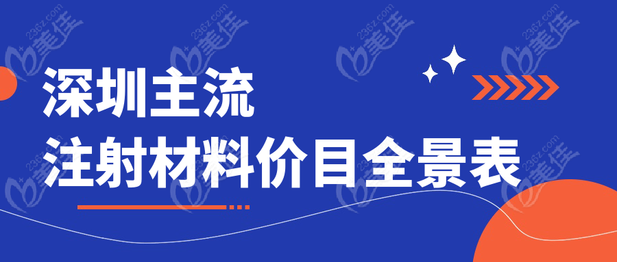 深圳主流注射材料價(jià)目全景表m.xqnp.cn