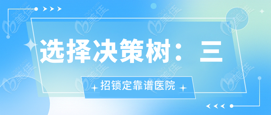 选择决策树：三招锁定靠谱医院