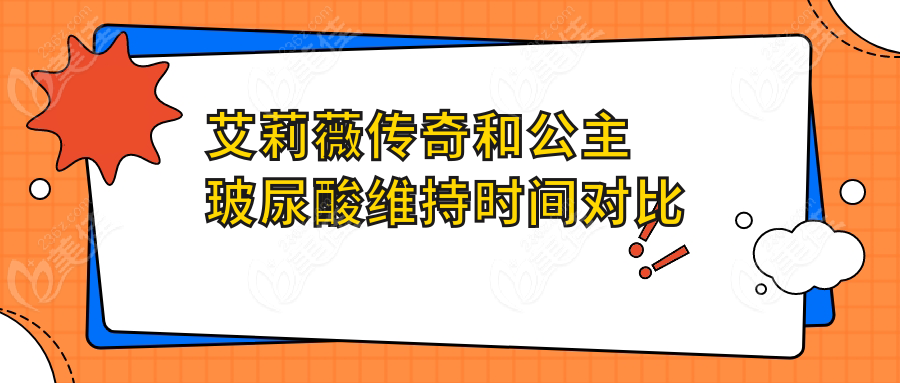 艾莉薇传奇和公主玻尿酸维持时间对比