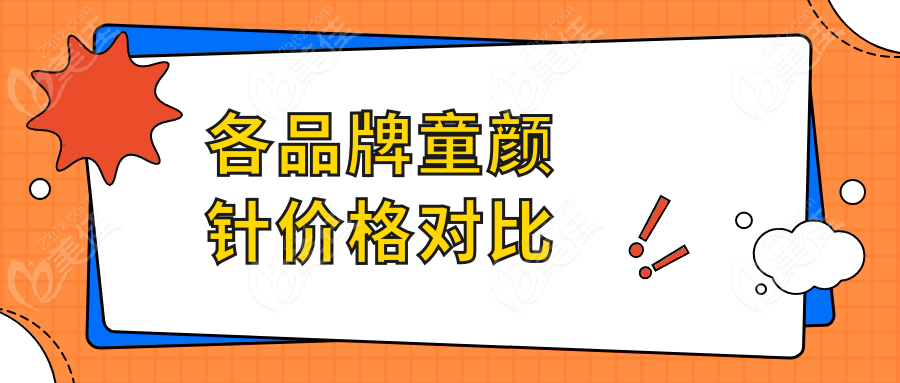 各品牌童颜针价格对比