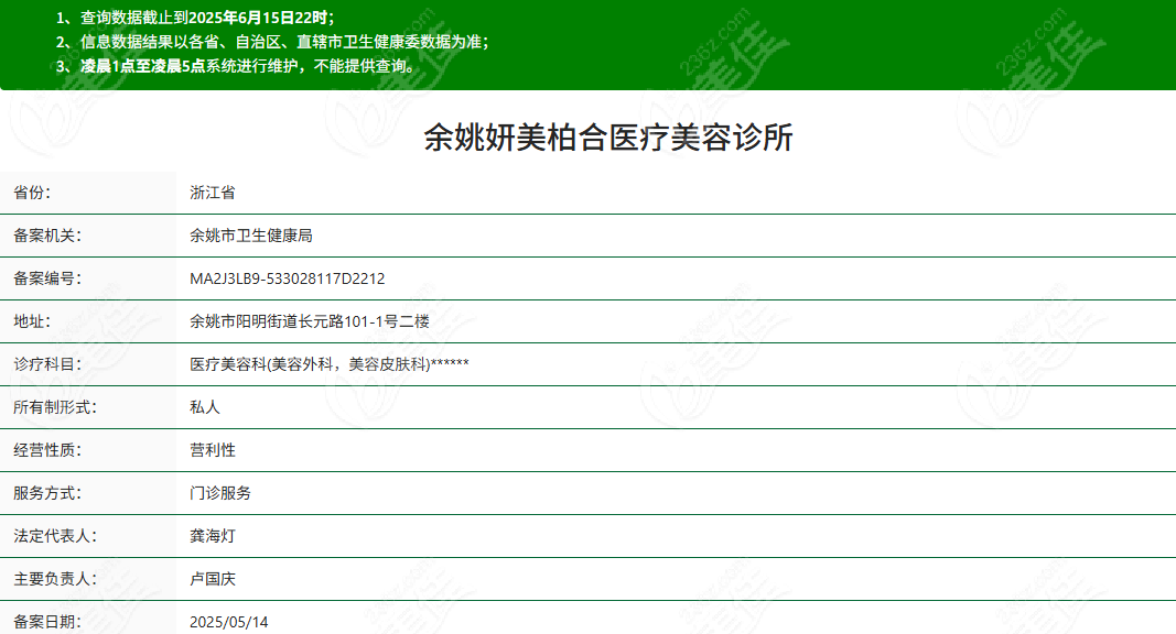 余姚妍美柏合醫(yī)療美容簡(jiǎn)介概況
