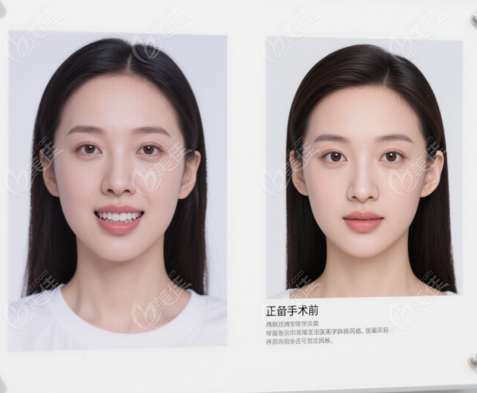 正颌对比图