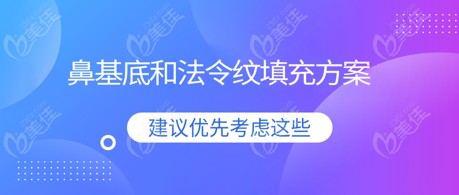 鼻基底和法令纹填充方案