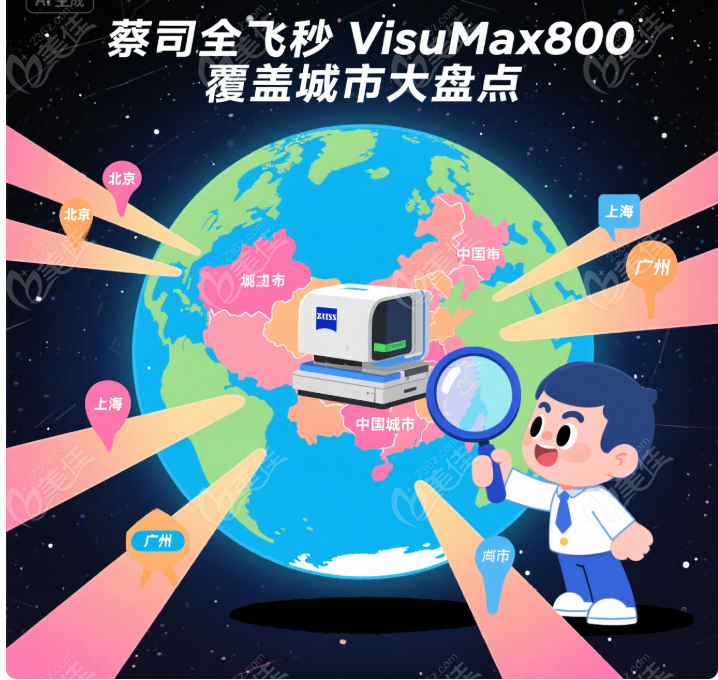 蔡司全飞秒 VisuMax800 覆盖城市大盘点
