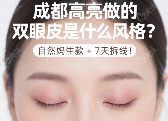 成都高亮做的双眼皮是什么风格