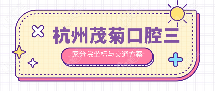 杭州茂菊口腔三家分院坐标与交通方案