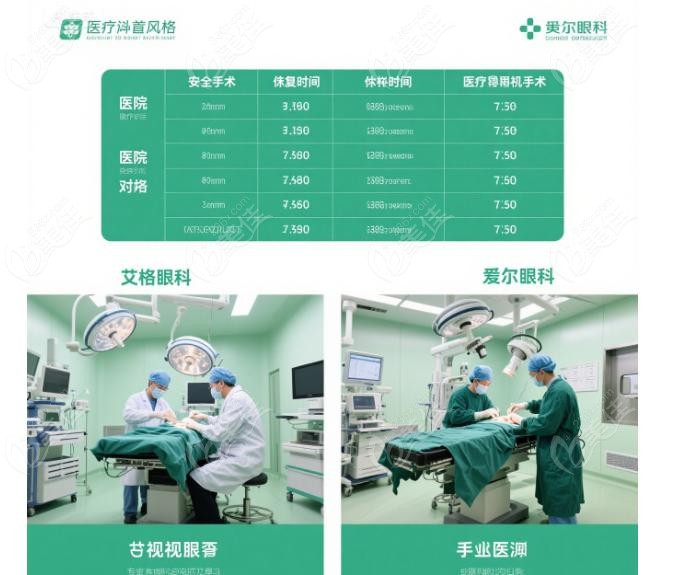 武汉艾格眼科和爱尔眼科白内障诊疗对比