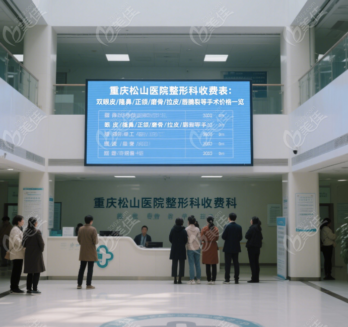 重庆松山医院整形科超全价目表