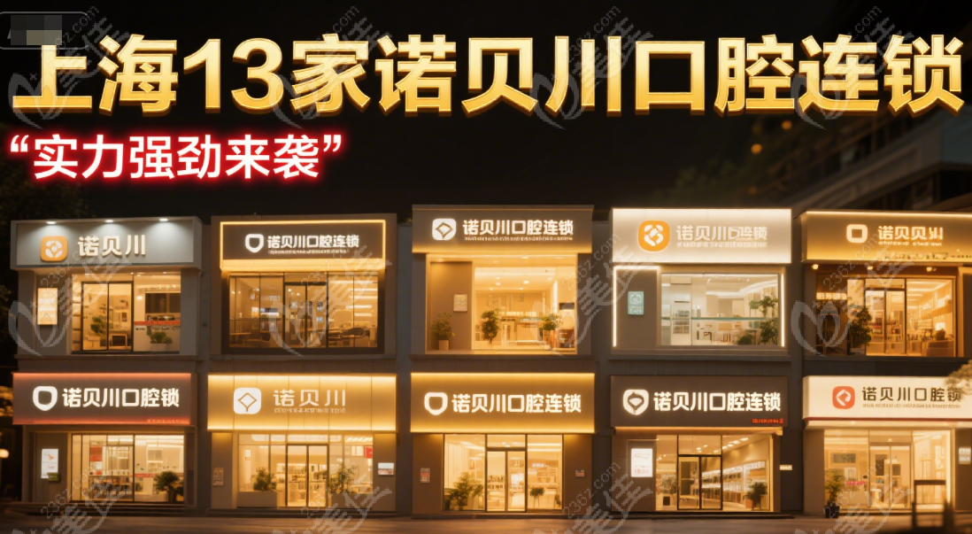 上海 13 家諾貝川口腔連鎖