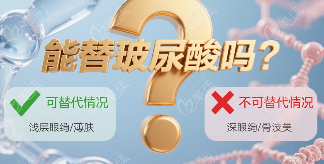 胶原蛋白能完全替代玻尿酸吗