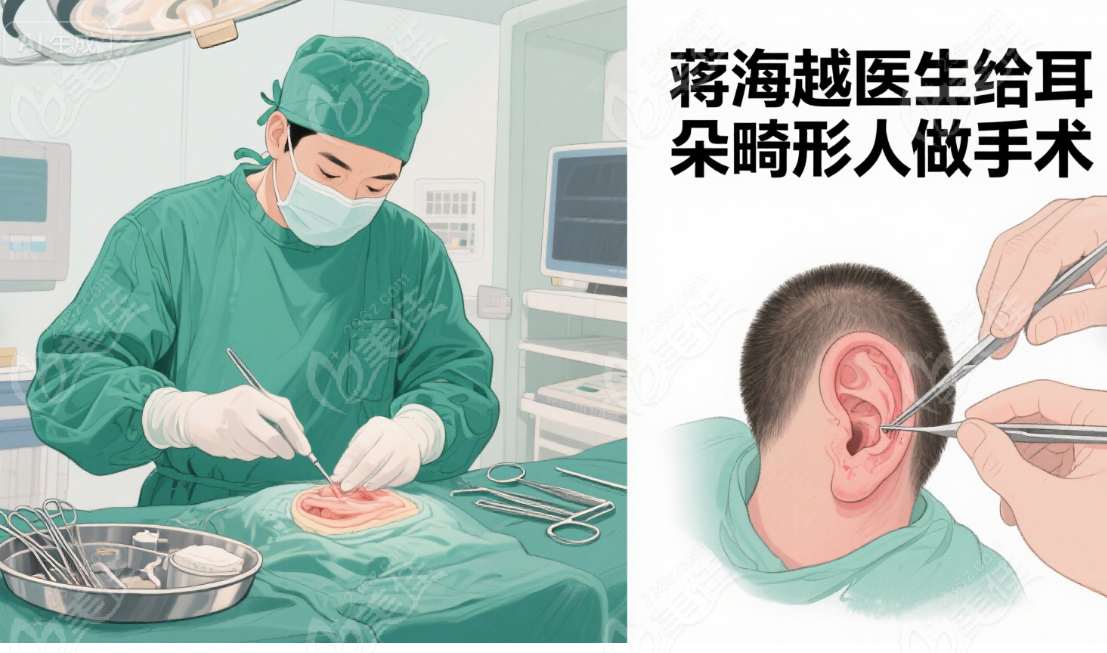 蒋海越医生给耳朵畸形人做手术好