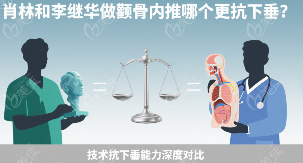 肖林和李继华做颧骨内推哪个更抗下垂