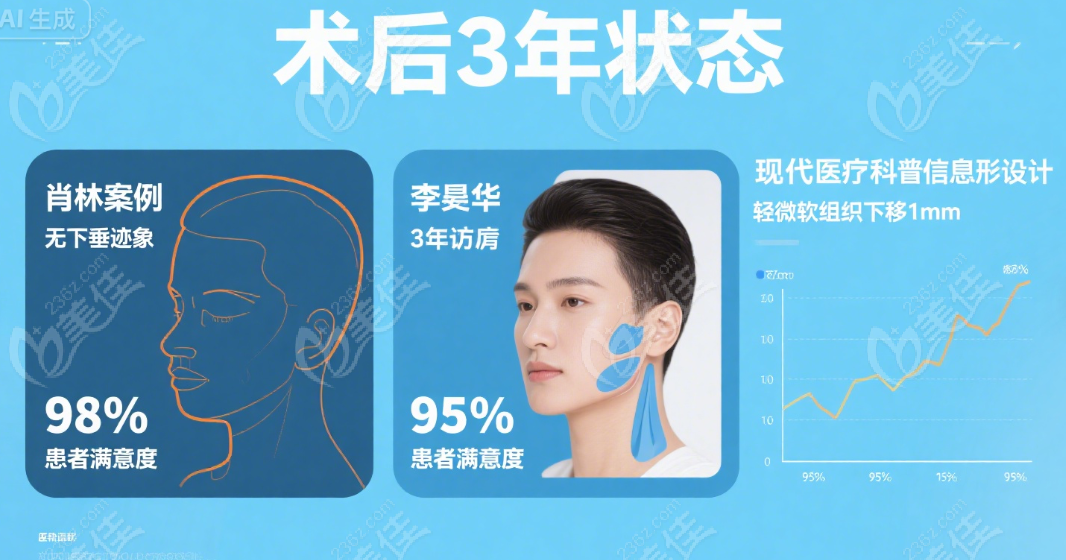 肖林vs李继华做颧骨内推术后3年抗下垂能力实证