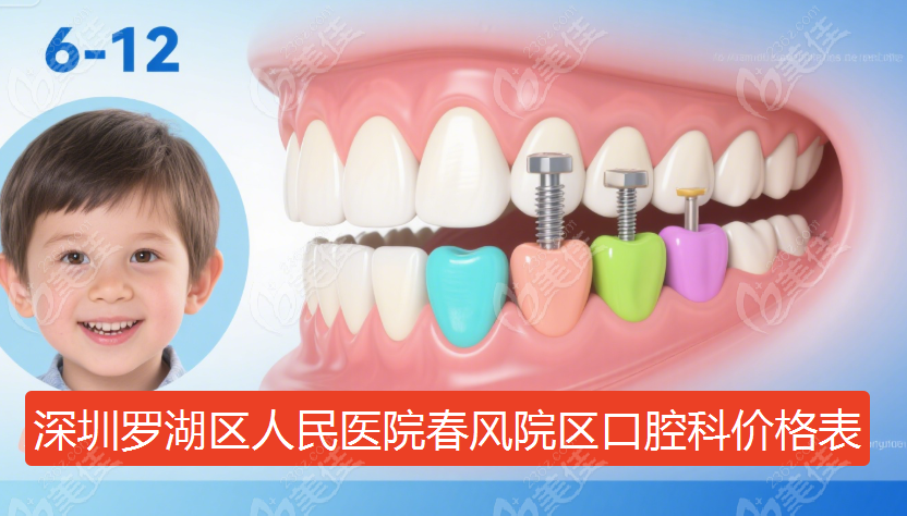 深圳罗湖区人民医院春风院区口腔科收费价格表