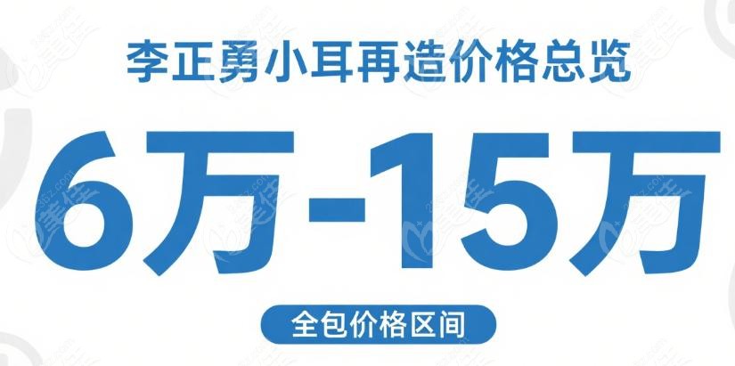 李正勇小耳再造多少钱