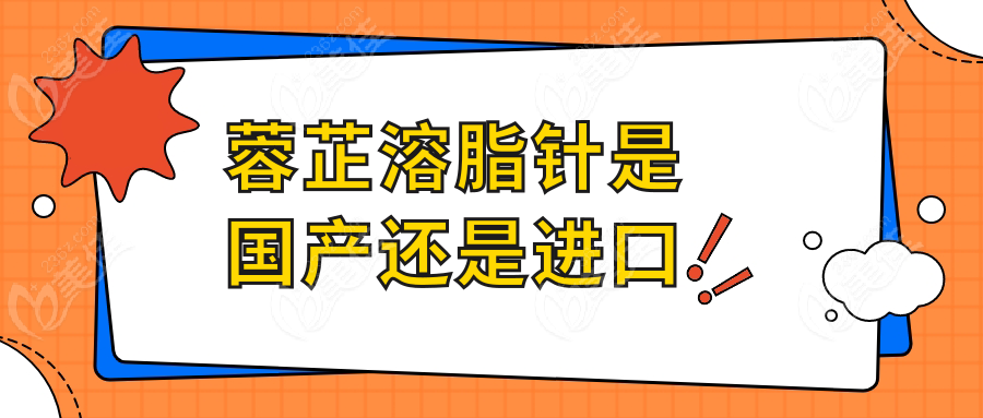 蓉芷溶脂针是国产还是进口