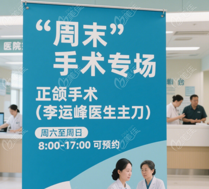 李運(yùn)峰醫(yī)生正頜手術(shù)周末可以做