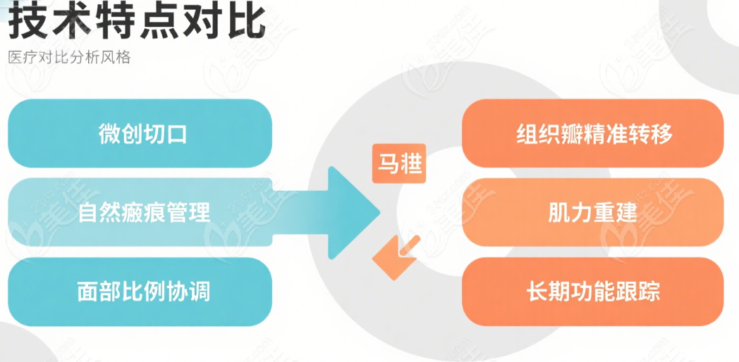 马群和潘柏林唇裂技术特色对比