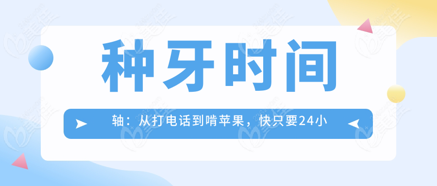 种牙时间轴：从打电话到啃苹果，快只要24小时