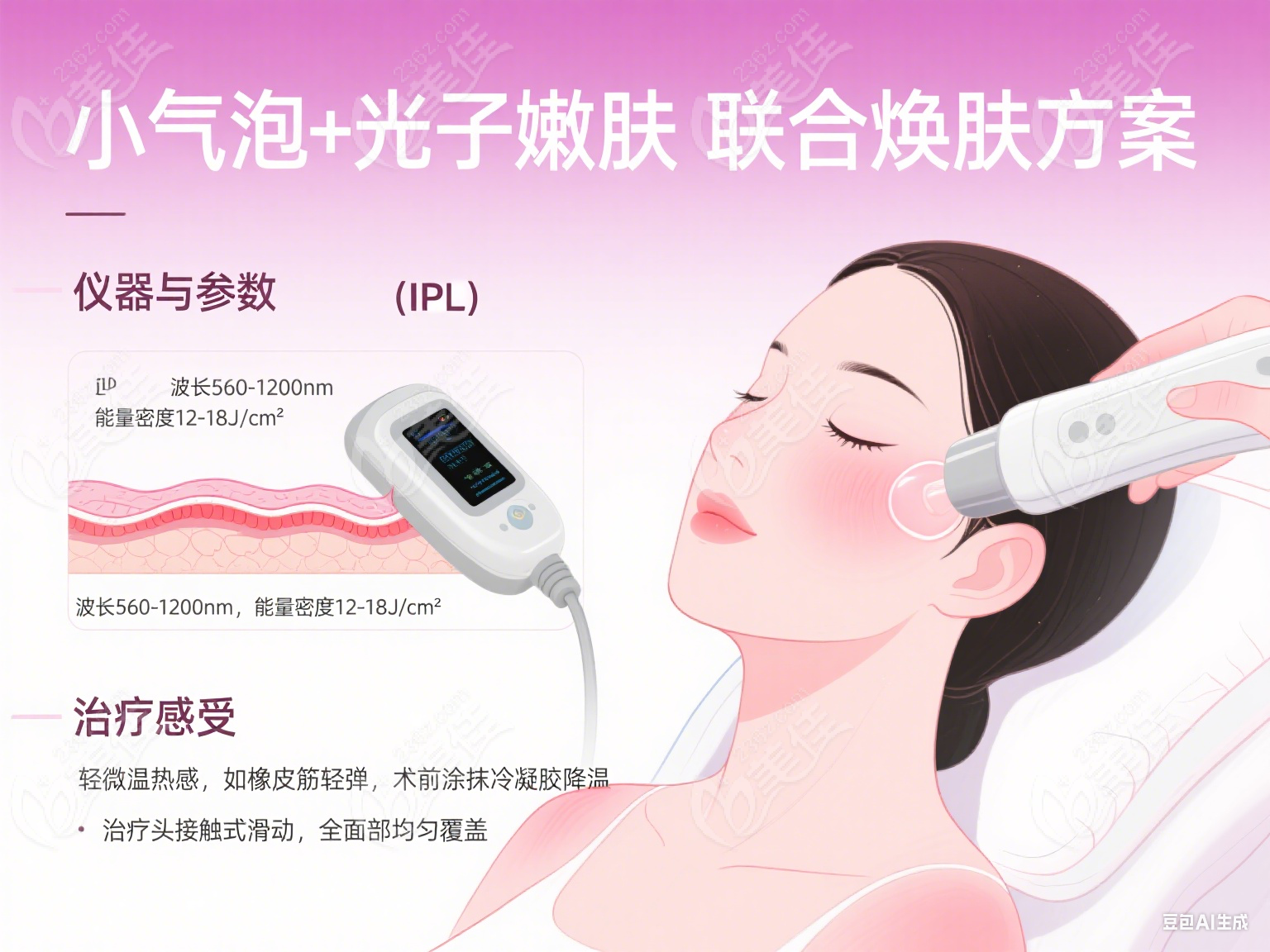 小气泡+光子嫩肤