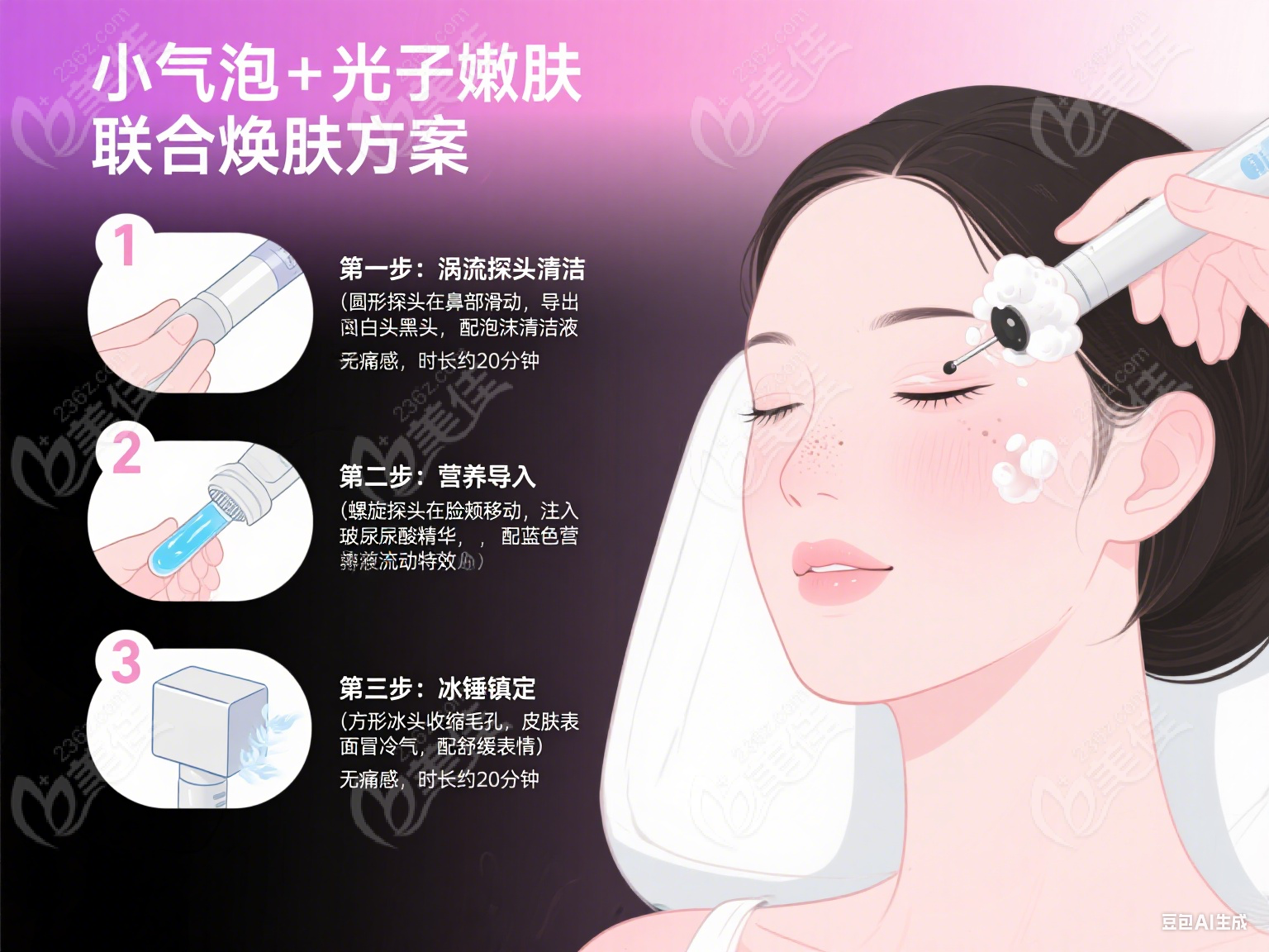 小气泡+光子嫩肤