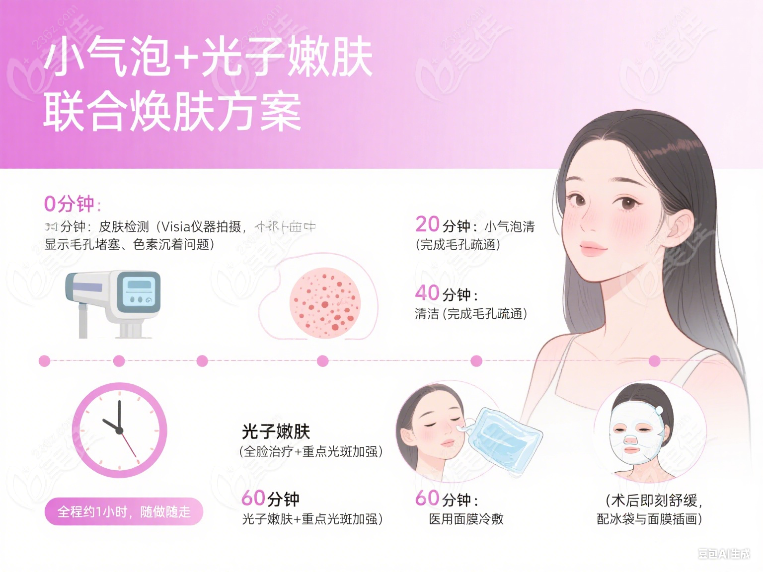小气泡 + 光子嫩肤