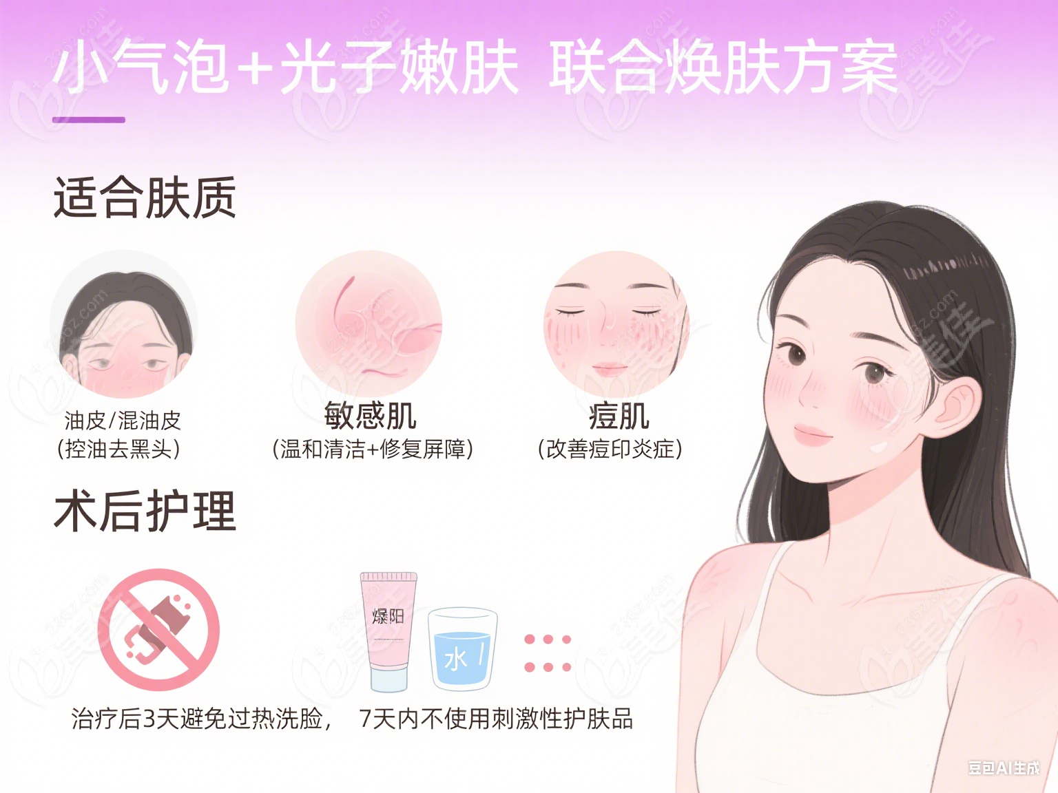 小气泡 + 光子嫩肤