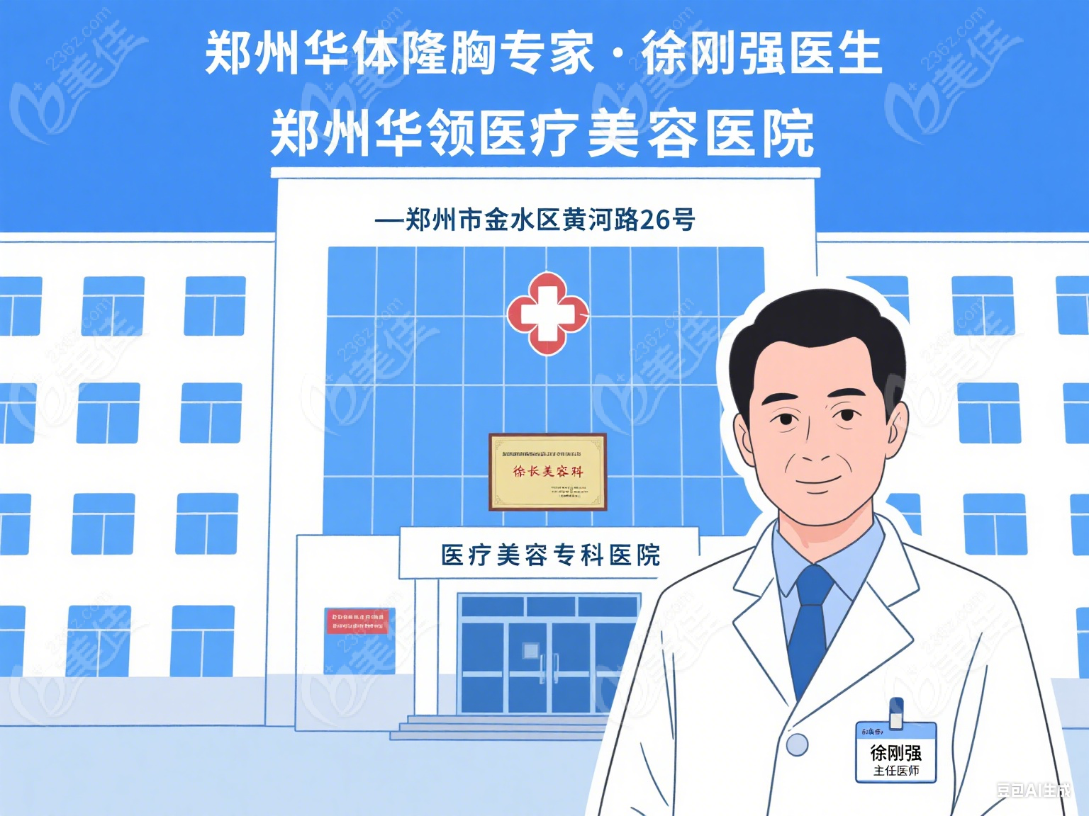郑州假体隆胸徐刚强医生在哪个医院？