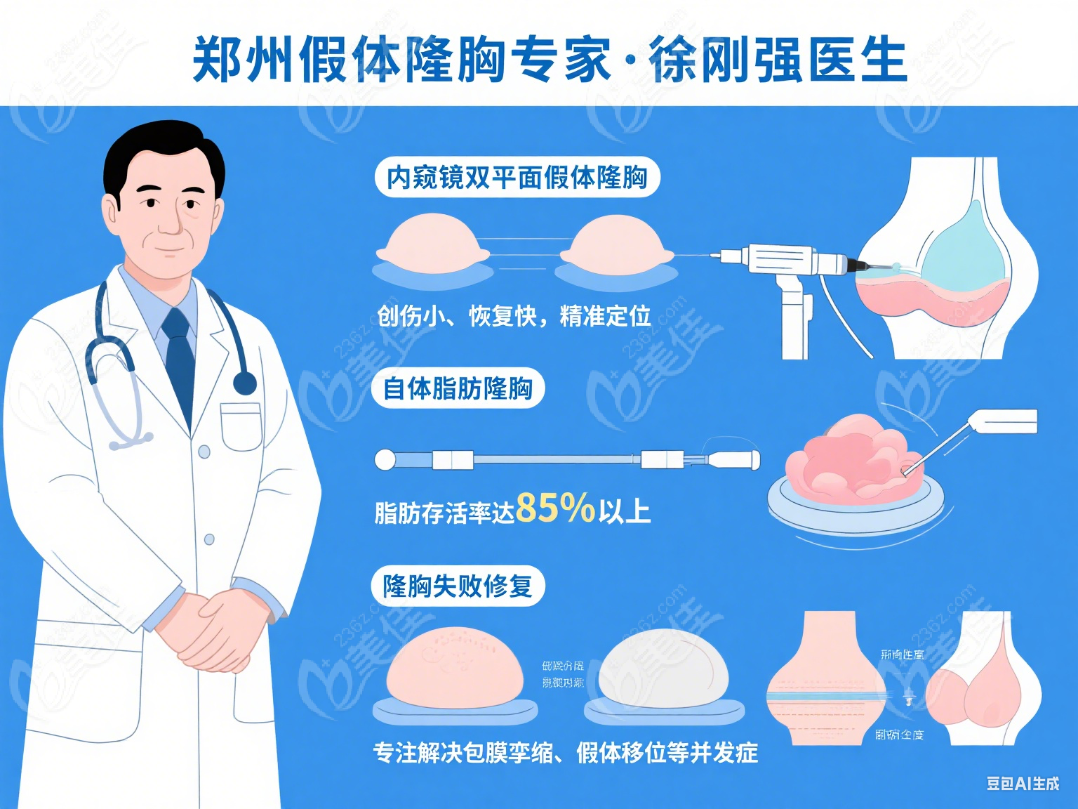 郑州假体隆胸徐刚强医生