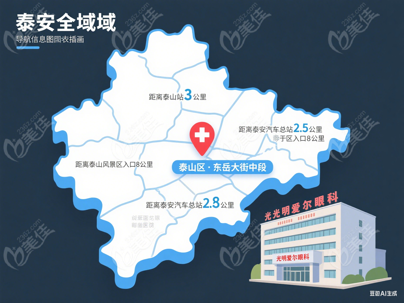 泰安光明爱尔眼科医院地址