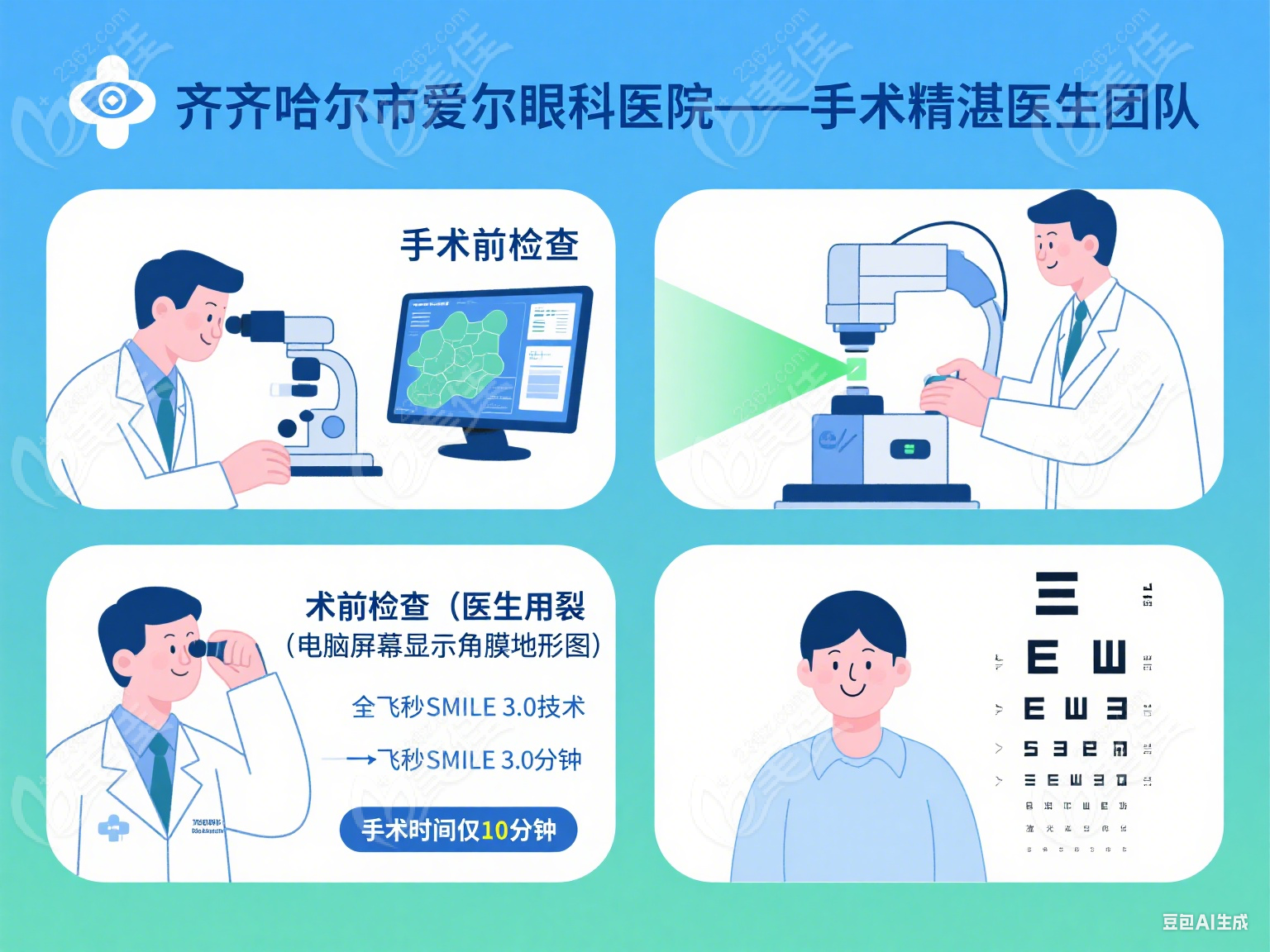 齐齐哈尔市爱尔眼科医院白内障医生
