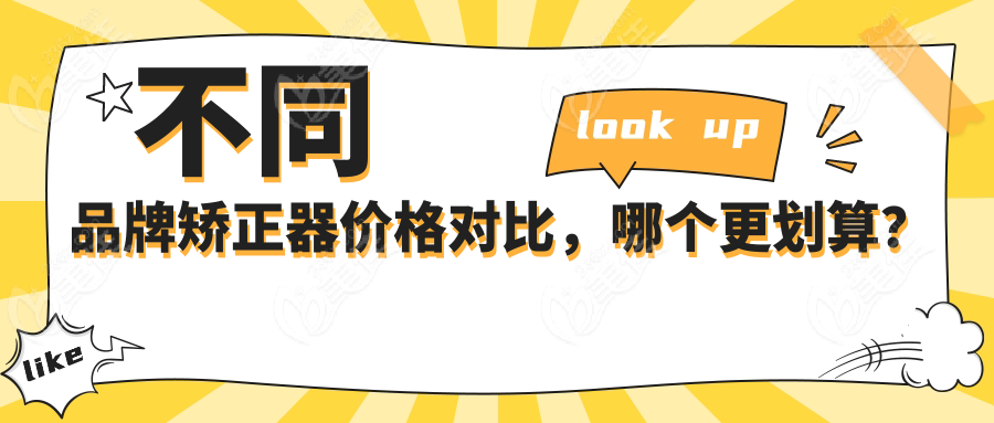 不同品牌矫正器价格对比，哪个更划算？