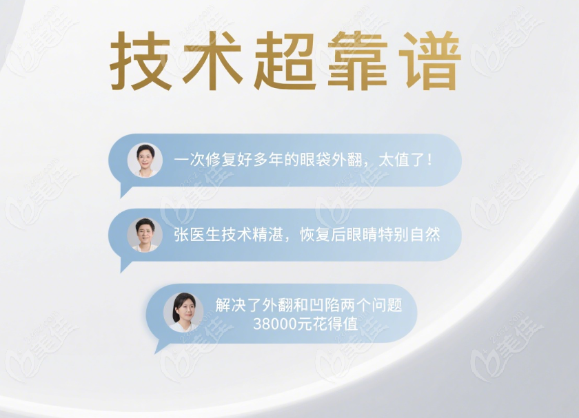 張冰潔修復(fù)眼袋外翻口碑
