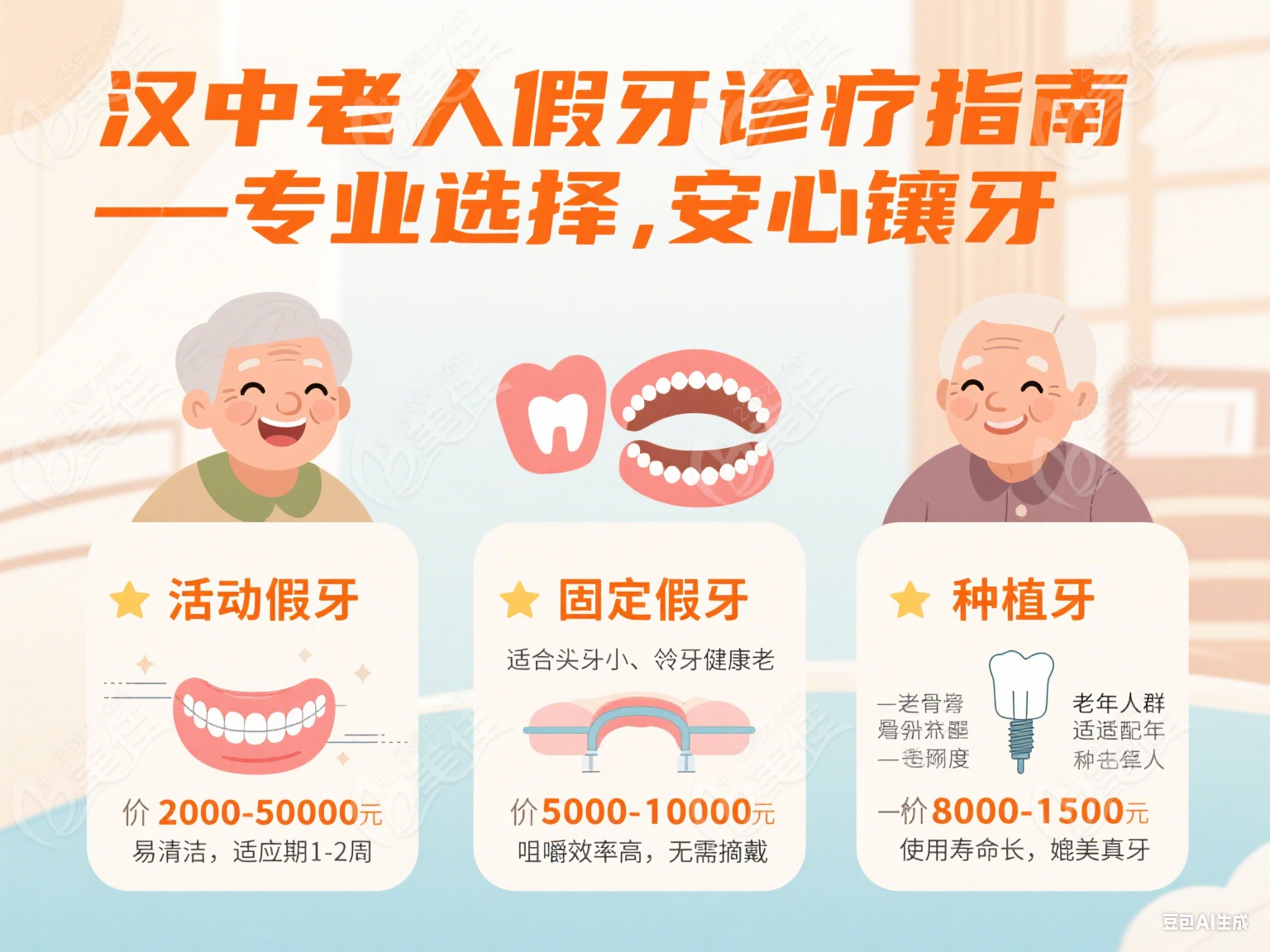 漢中給老人裝假牙費(fèi)用