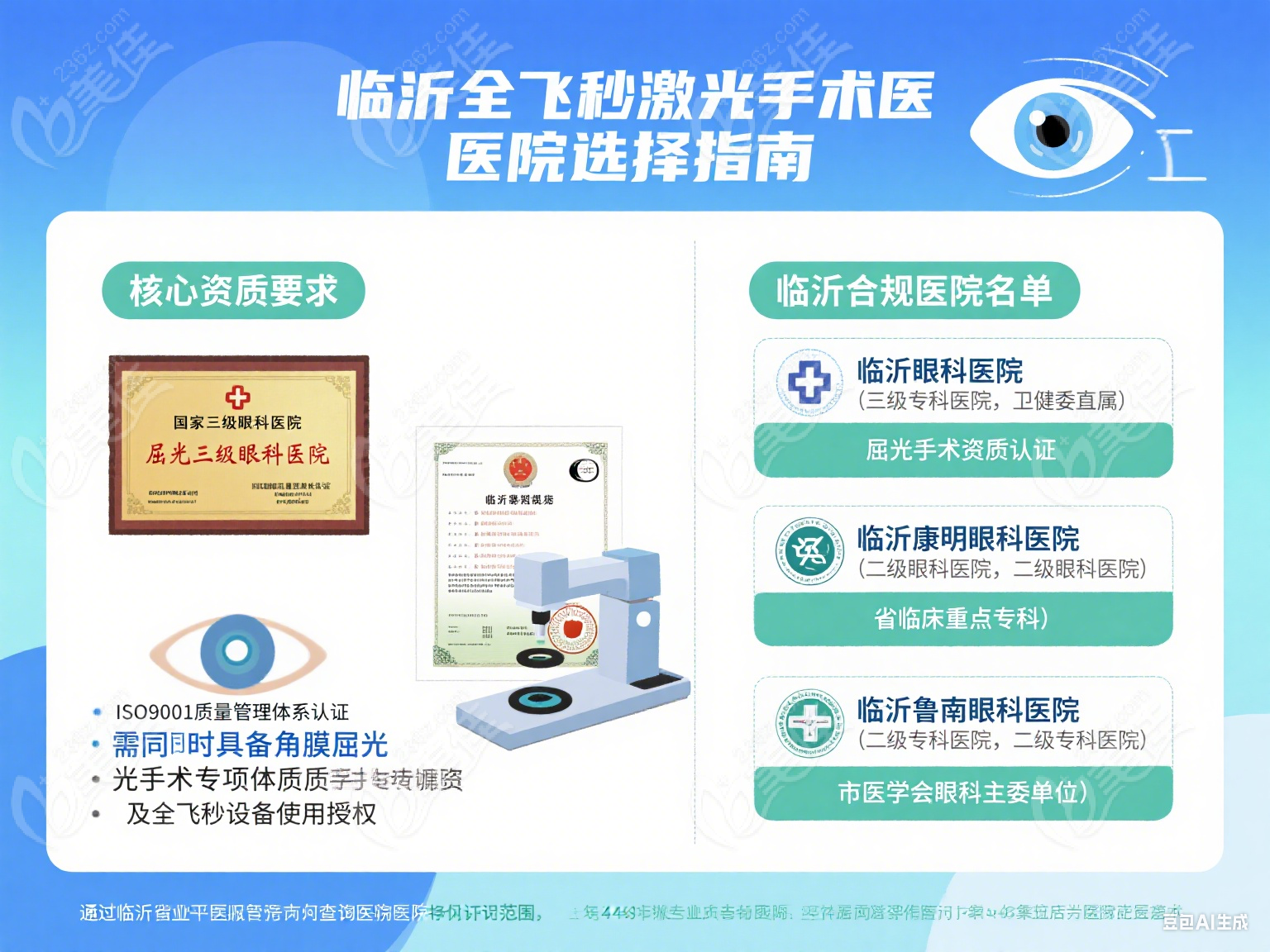 临沂全飞秒激光手术哪家好？