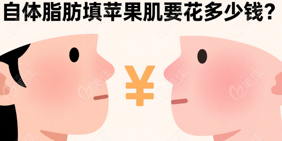 自体脂肪填苹果肌要花多少钱？
