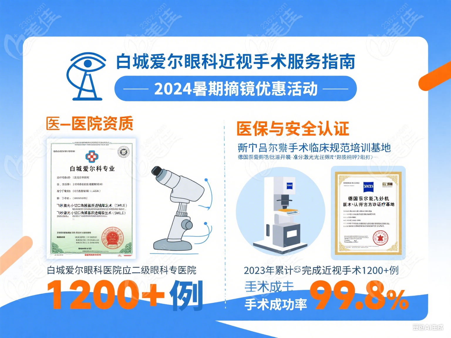 白城爱尔眼科能做近视手术吗？