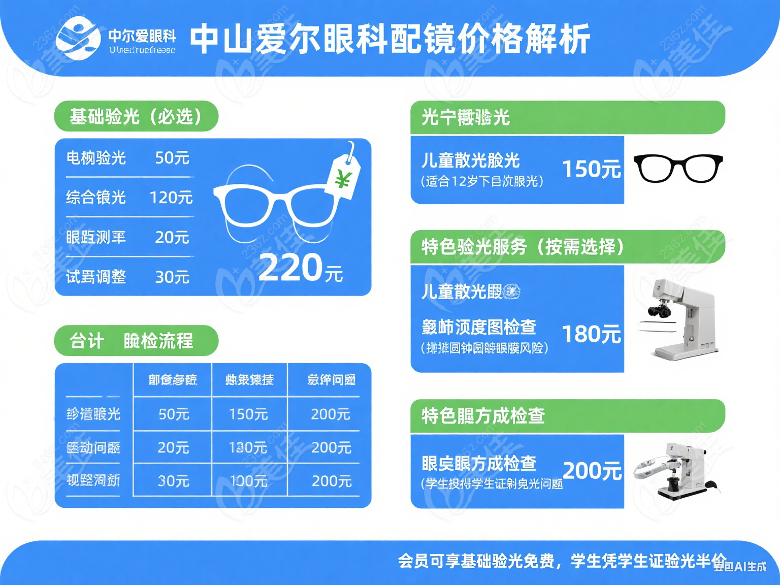 中山愛爾眼科醫(yī)院配眼鏡