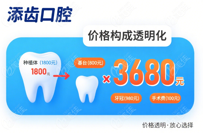 富阳添齿口腔价格透明背后
