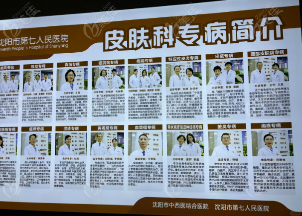 沈阳七院与其他医院治痤疮对比