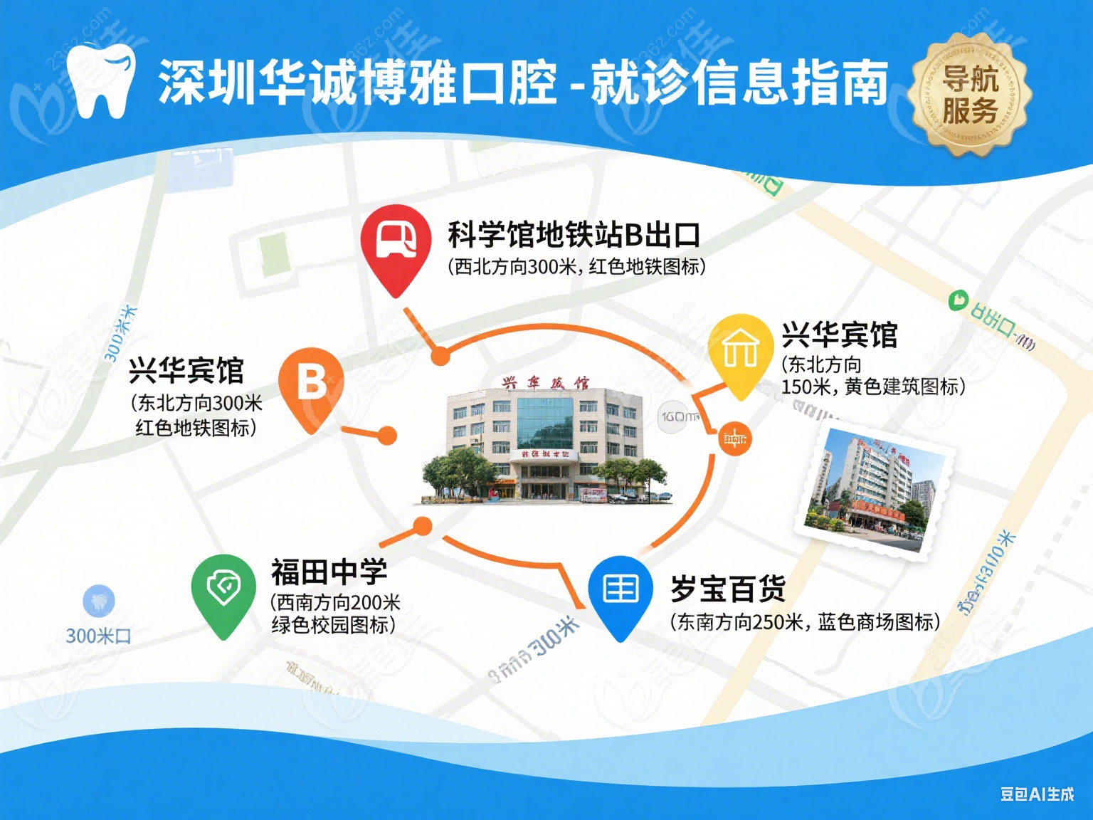 深圳华诚博雅口腔地址
