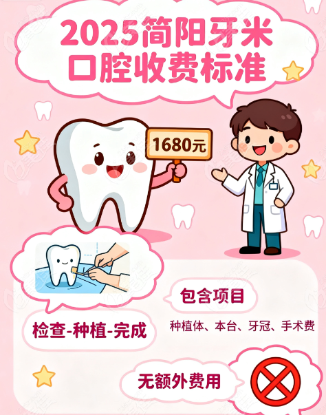 简阳牙米口腔2025全项目价格表