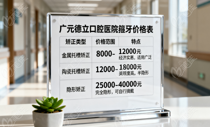广元德立口腔医院箍牙价格