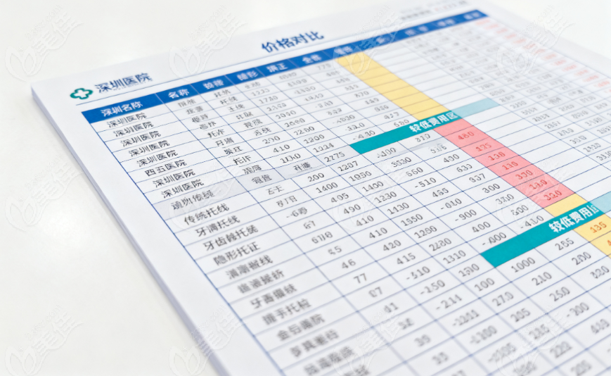 深圳牙齿矫正医院费用