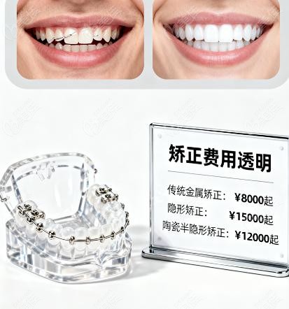 呼和浩特京医口腔牙齿矫正价格表
