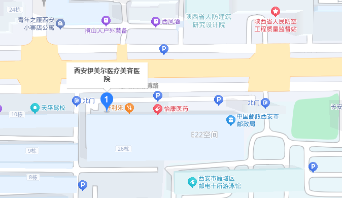 西安伊美尔医疗美容医院路线