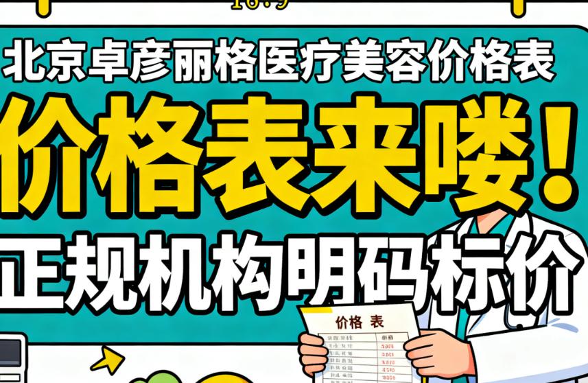 北京卓彥麗格醫(yī)療美容價格表