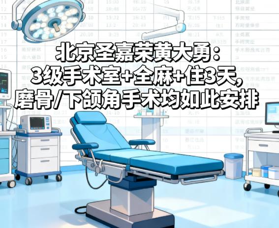 北京圣嘉榮黃大勇手術(shù)室/麻醉/住院親測(cè)：閨蜜和我做完都覺得靠譜