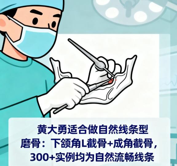 黃大勇自然線條型磨骨的費(fèi)用情況：下頜角3.8萬(wàn)起，